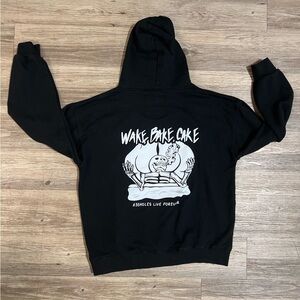 A$$holes Live Forever Hoodie "Wake Bake Cake" Insane Graphic Men’s